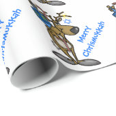 Jüdisches Ren Chrismukkah Packpapier Ver.2 (Rolleneckpunkt)