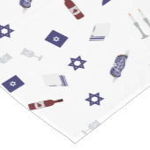 Jüdisches Sabbat-Muster Kurzer Tischläufer (Ecke)