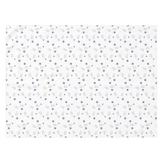 Jüdisches Sabbat-Muster Tischdecke (Vorderseite (Horizontal))