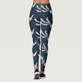 Jüdisches Shofarillustrations-Rosengold Leggings (Rückseite)