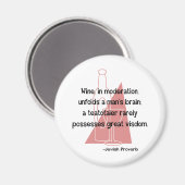 jüdisches Sprichwort Magnet (Vorderseite/Rückseite)