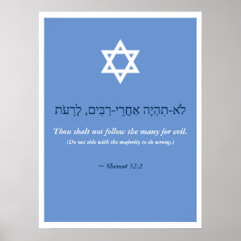 jüdisches Sprichwort Poster