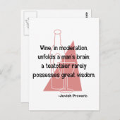 jüdisches Sprichwort Postkarte (Vorne/Hinten)