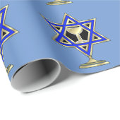 Jüdisches StarWrapping-Papier Geschenkpapier (Rolleneckpunkt)