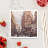 Jüdisches Viertel in Amsterdam (Vintage Stadtumgeb Serviette (Beispiel)