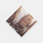 Jüdisches Viertel in Amsterdam (Vintage Stadtumgeb Serviette (Ecke)