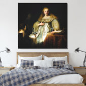 Judith am Bankett von Holofernes von Rembrandt Leinwanddruck (Insitu (Schlafzimmer))