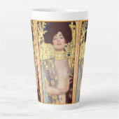 Judith and the Head of Holofernes by Gustav Klimt Milchtasse (Vorderseite)