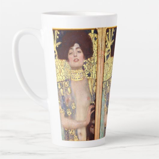 Judith and the Head of Holofernes by Gustav Klimt Milchtasse (Links)