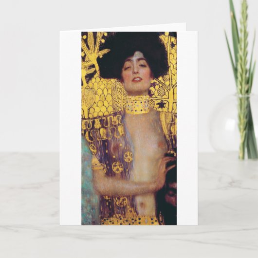 Judith (Dame in Gold), Gustav Klimt Karte (Vorderseite)