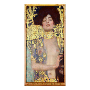 Judith mit dem Kopf des Holofernes von Gustav Klim Poster