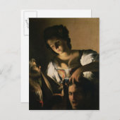 Judith mit dem Kopf von Holofernes, 1615 Postkarte (Vorne/Hinten)