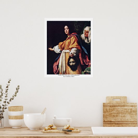 Judith mit dem Leiter von Holophernes Poster (Küche)