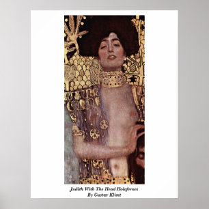 Judith mit Kopf Holofernes von Gustav Klimt Poster
