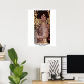 Judith mit Kopf Holofernes von Gustav Klimt Poster (Heimbüro)