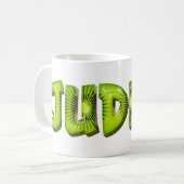 Judith Name Kiwi Style Tasse Teetasse Kaffeetasse (Vorderseite Links)