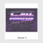Judith Name Vorname lila retro Sticker Geburtstag (Blatt)