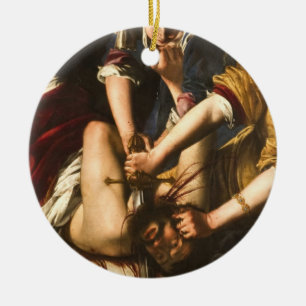 Judith Slay Holofernes - Artemisia Gentileschi Keramik Ornament
