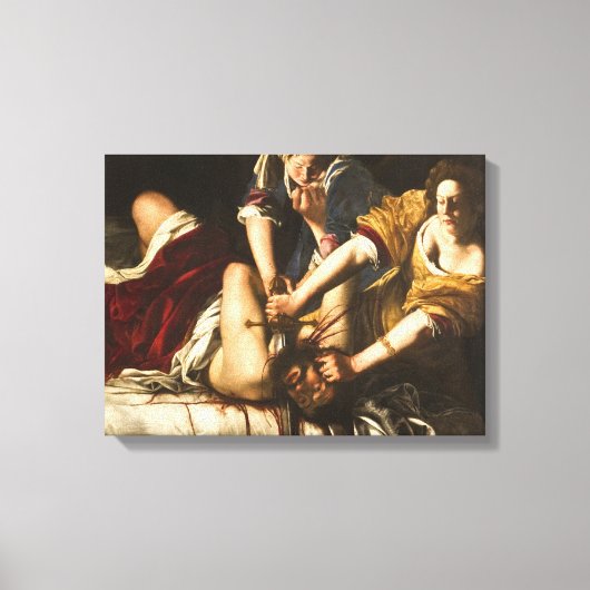 Judith Slaying Holofernes - Artemisia Gentileschi Leinwanddruck (Vorderseite)