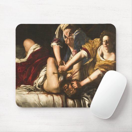Judith Slaying Holofernes - Artemisia Gentileschi Mousepad (Mit Mouse)