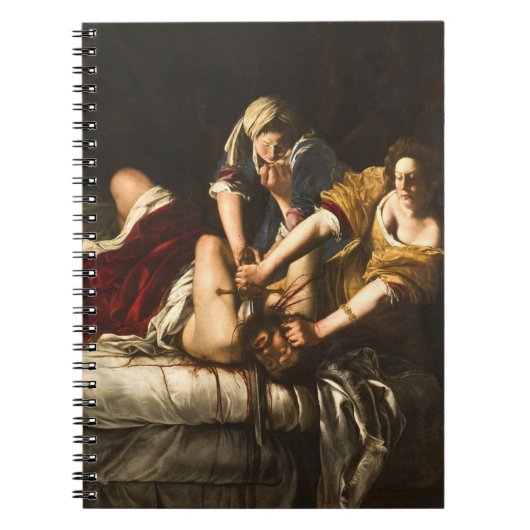 Judith Slaying Holofernes - Artemisia Gentileschi Notizblock (Vorderseite)