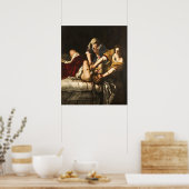 Judith Slaying Holofernes - Artemisia Gentileschi Poster (Küche)