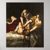 Judith Slaying Holofernes - Artemisia Gentileschi Poster (Vorne)