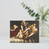 Judith Slaying Holofernes - Artemisia Gentileschi Postkarte (Stehend Vorderseite)