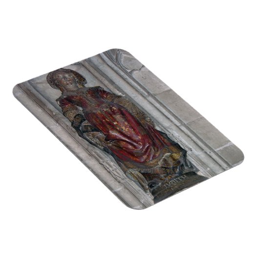 Judith-Statue (Polychrome Stein) Magnet (Rechte Seite)