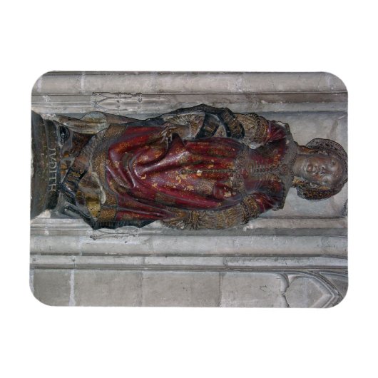 Judith-Statue (Polychrome Stein) Magnet (Horizontal)