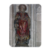 Judith-Statue (Polychrome Stein) Magnet (Vertikal)