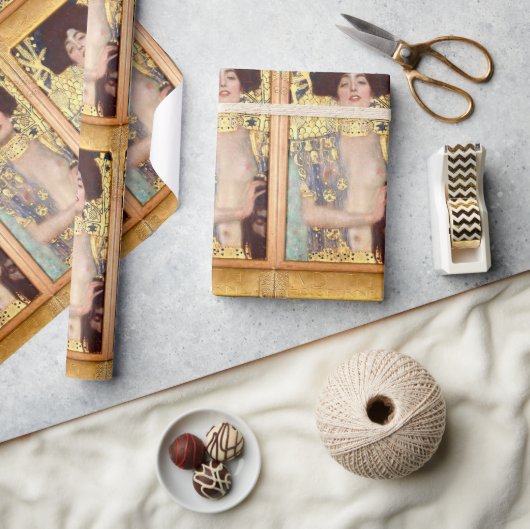 Judith und der Leiter von Holofernes von Gustav Kl Geschenkpapier (Kunsthandwerk)