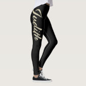 Judith white gold Handwriting Hose Leggings (Rechts)