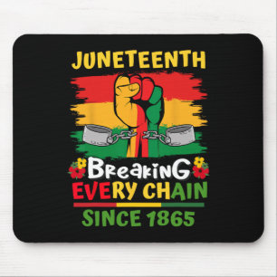 Jüdlicher Schwarzgeschichte-Tag bricht jede Kette Mousepad
