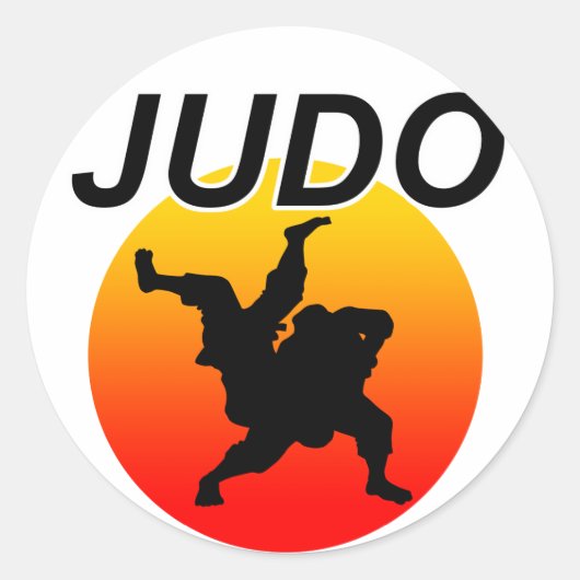 JUDO2 RUNDER AUFKLEBER (Vorderseite)