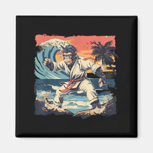 Judo-Affe Taekwondo Kung Fu Wellen Judo-Affe Magnet