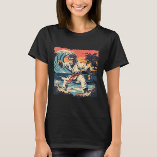 Judo-Affe Taekwondo Kung Fu Wellen Judo-Affe T-Shirt