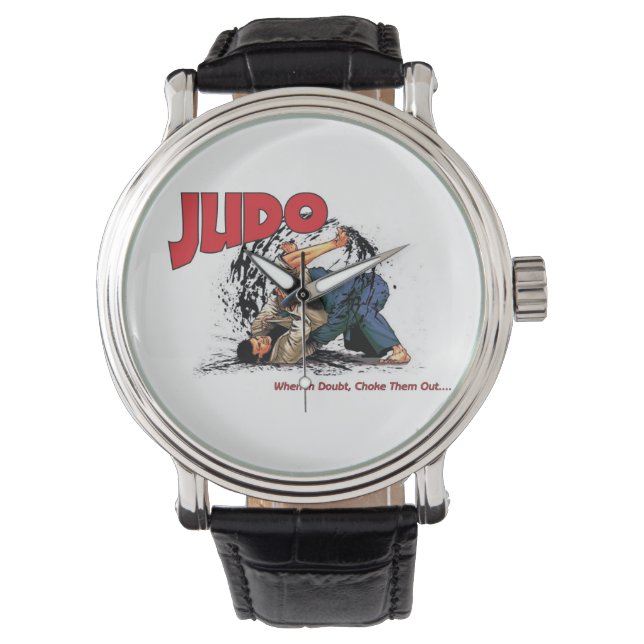 Judo Armbanduhr (Vorderseite)