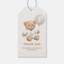 "Judo Bear’s First Belt" – 1st Birthday White Belt Geschenkanhänger