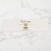 Judo Black Belt Bear Baby Shower Collection Wasserflaschenetikett (Einzelnes Label)