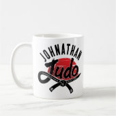 Judo - Black Belt -Rising Sun Kaffeetasse (Links)