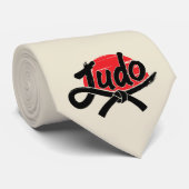 Judo - Black Belt -Rising Sun Krawatte (Gerollt)