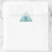 Judo Chick #3 Dreieckiger Aufkleber (Tasche)
