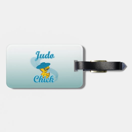 Judo Chick #3 Gepäckanhänger (Rückseite horizontal)