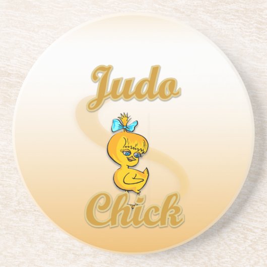 Judo Chick Getränkeuntersetzer (Vorne)