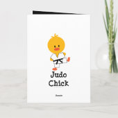 Judo Chick Grußkarten Karte (Rückseite)