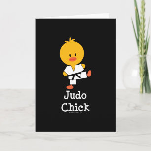 Judo Chick Grußkarten Karte