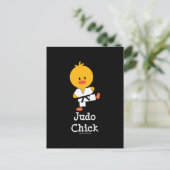 Judo Chick Postcard Postkarte (Stehend Vorderseite)