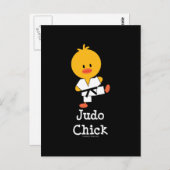 Judo Chick Postcard Postkarte (Vorne/Hinten)