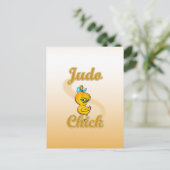 Judo Chick Postkarte (Stehend Vorderseite)